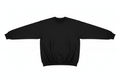 black crewneck sweatshirt arms spread