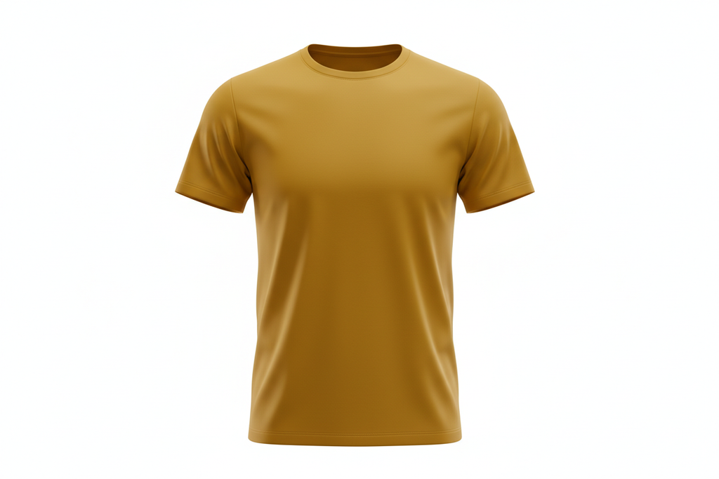 create a goldenrod premium tshirt on an air model