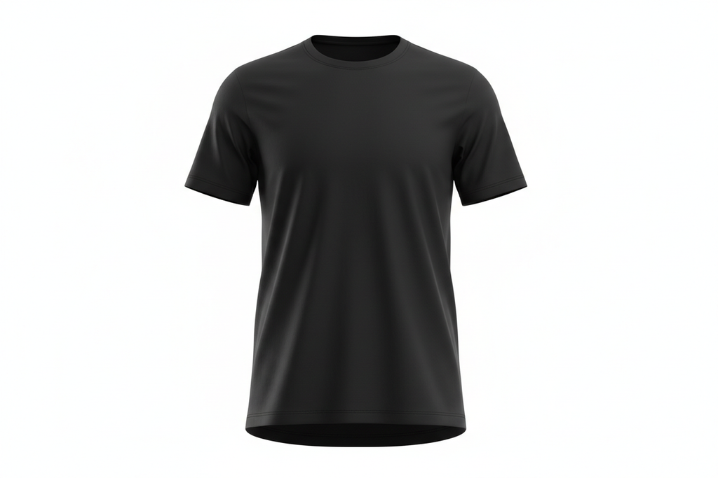 standard black tshirt on an air model
